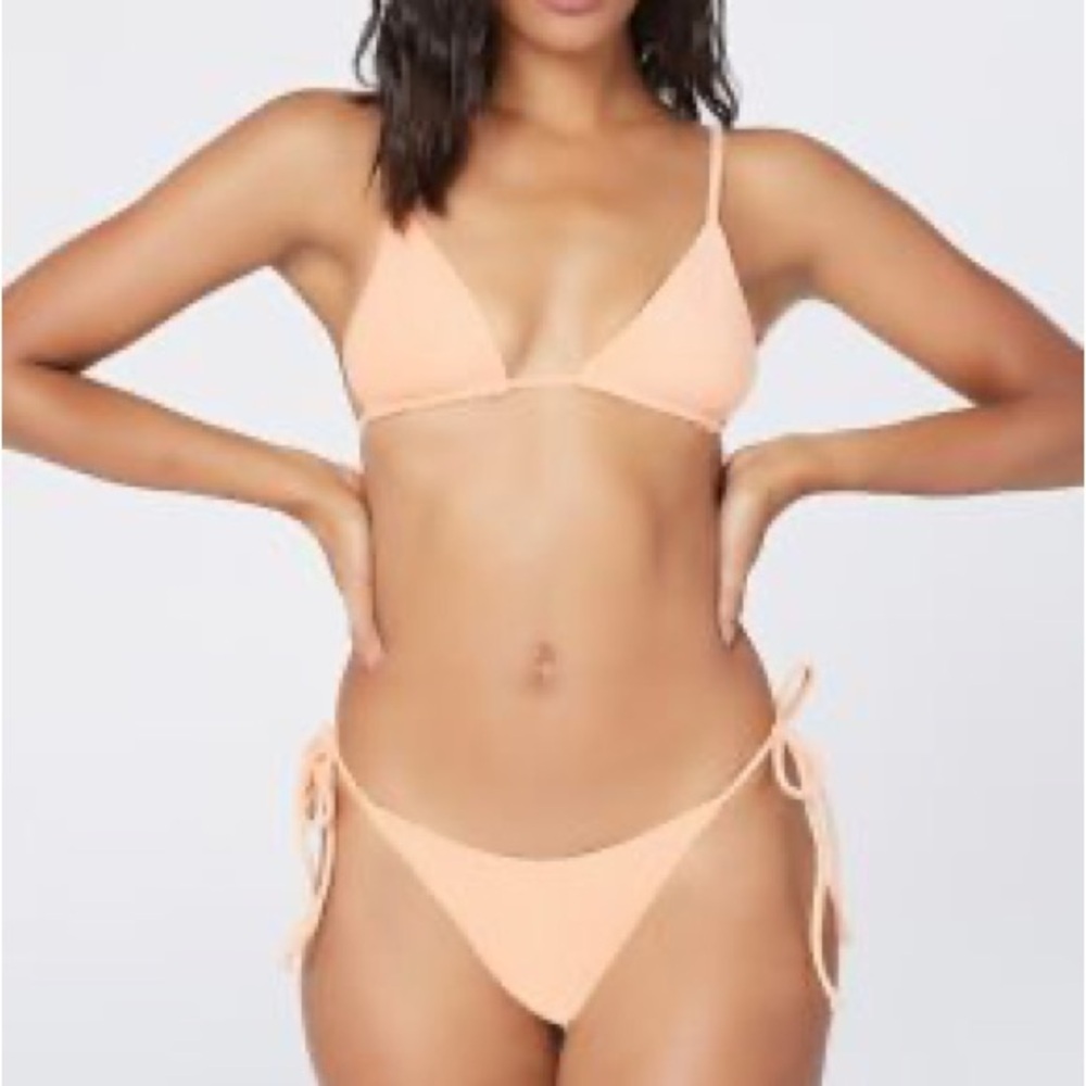 L*space SET Terry Tie-Side Triangle Bikini Set